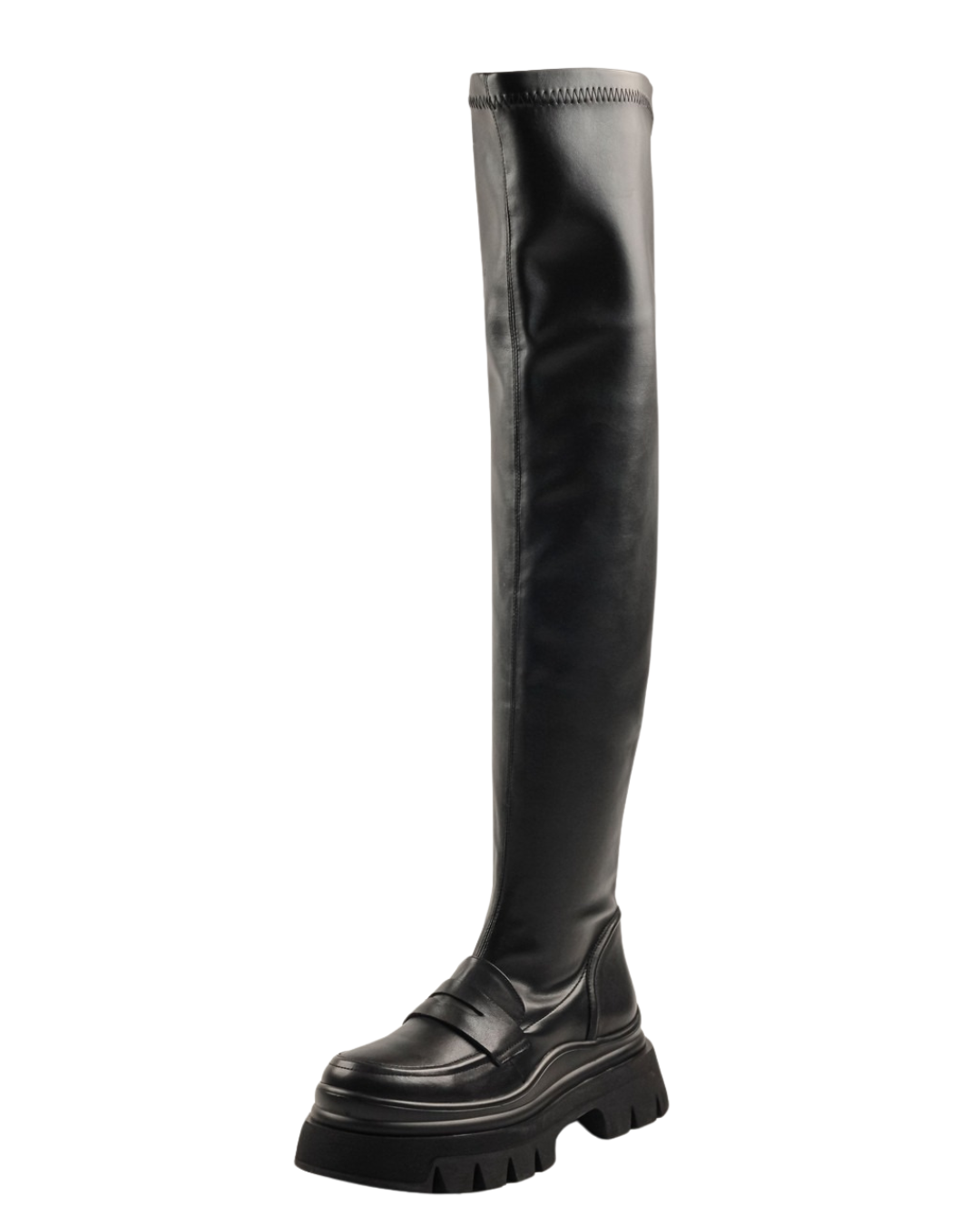 Black Over-The-Knee Platform Boots