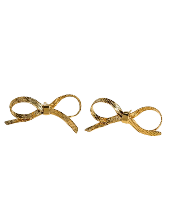 Bow Earring in Gold