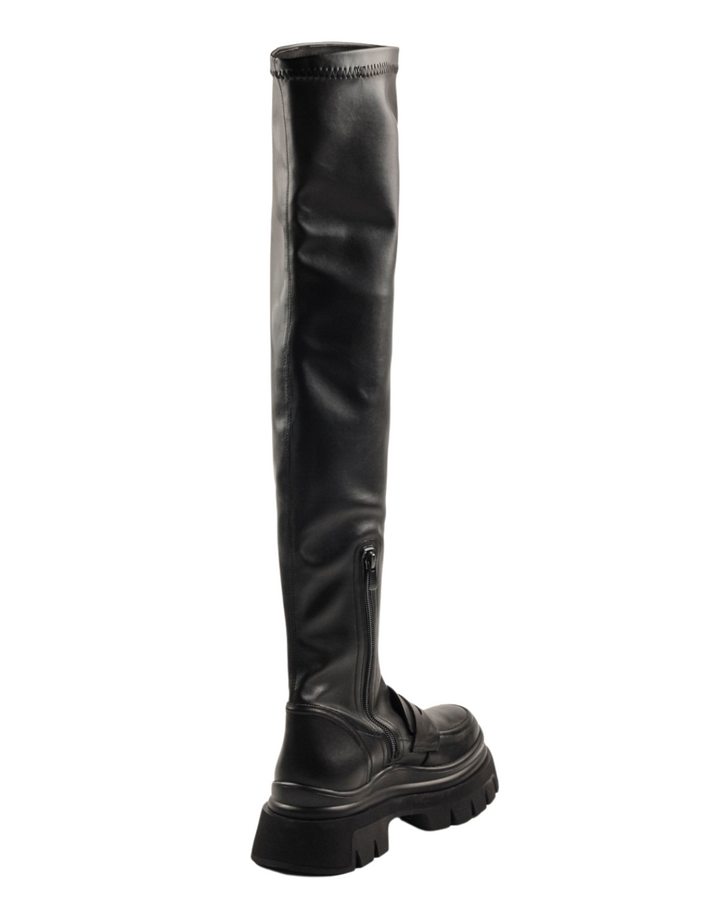 Black Over-The-Knee Platform Boots