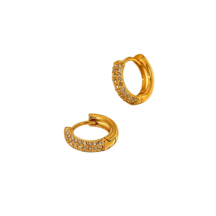 Sparkly Gold Hoop Earrings