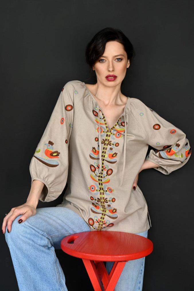 Women's Nature-Inspired Linen Shirt