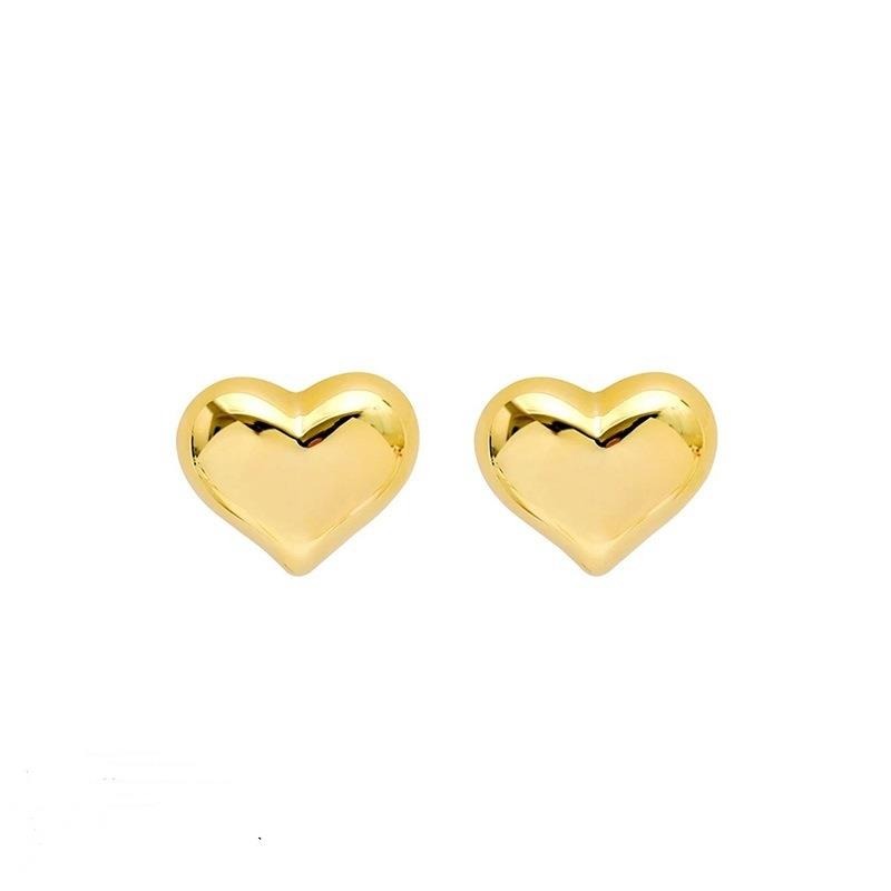Little Heart Stud Earring in Gold