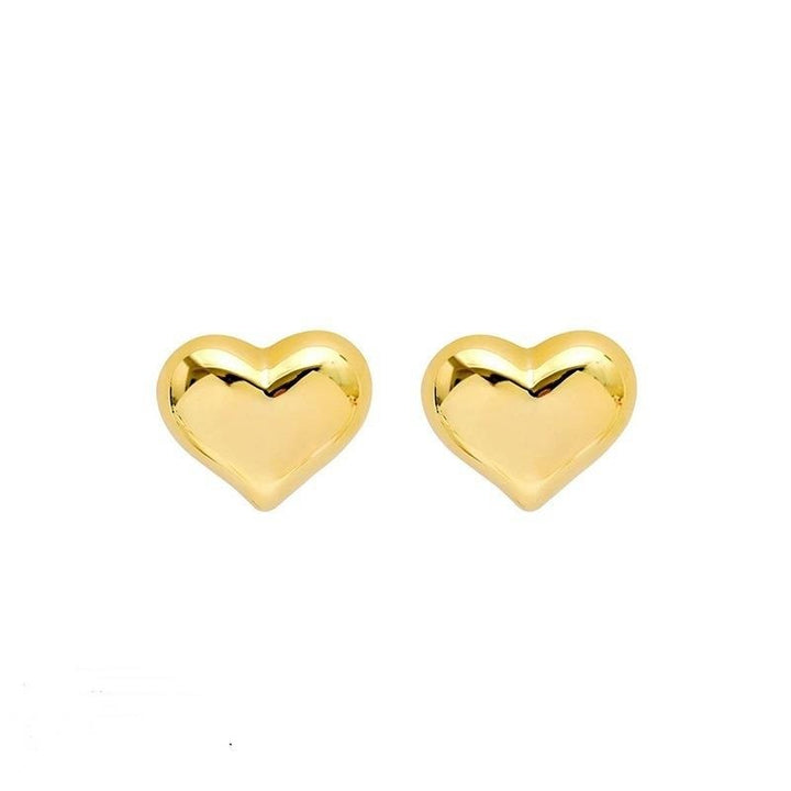 Little Heart Stud Earring in Gold