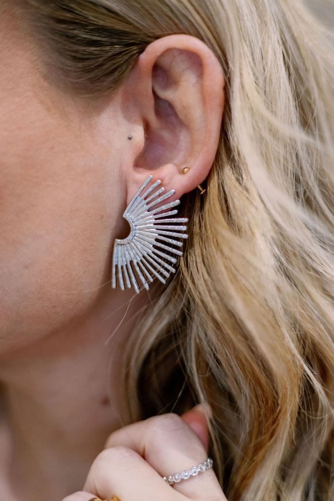 Sunray Earring in Silver