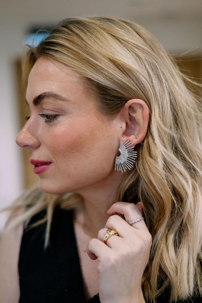 Sunray Earring in Silver